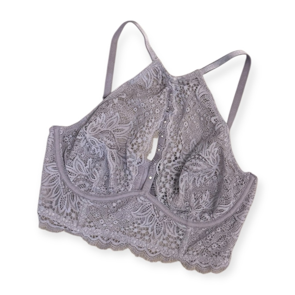 Victoria’s Secret Purple Lace Bralette | 34C | Unlined | Romantic